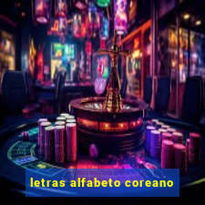 letras alfabeto coreano